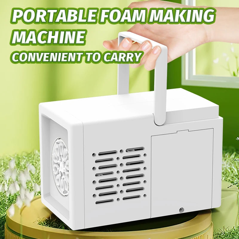 Children's Portable Blowing Bubble Machine for Birthdays & Events