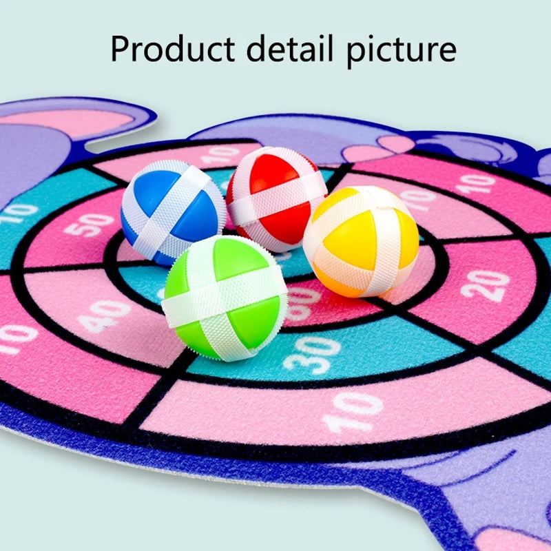 Indoor Baby Dart Board w/ Balls Child Montessori Game Ages 3-7