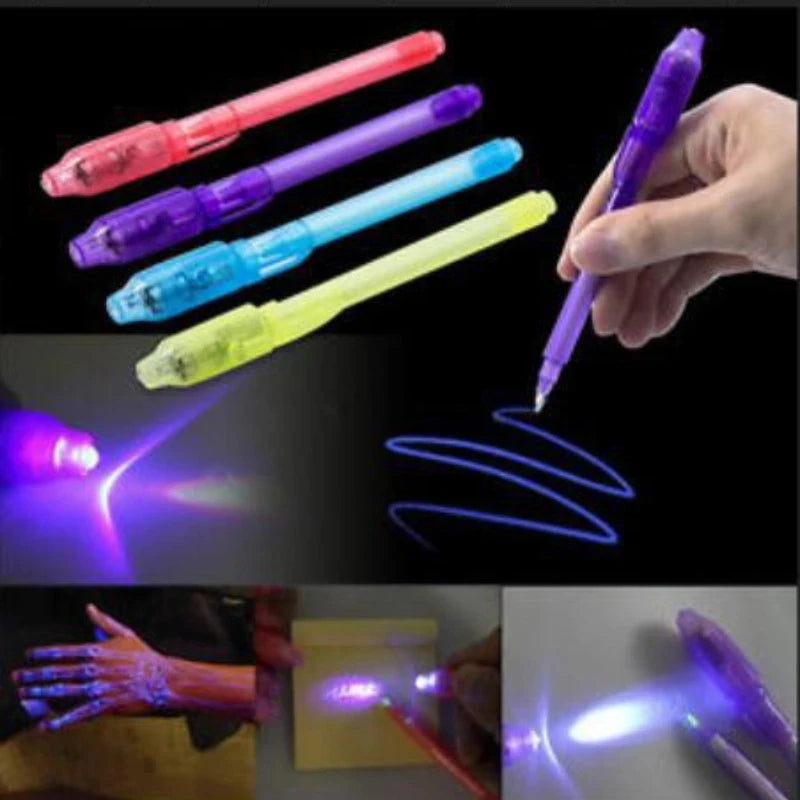 1/4Pcs UV Light Ink Spy Pen | Teen Party Favors | Toys | Gifts