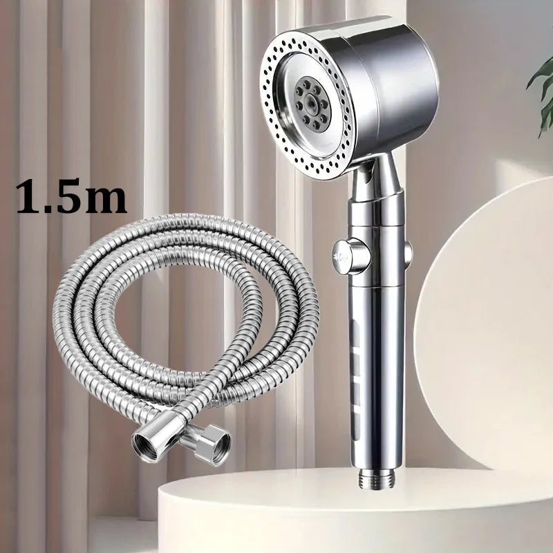 High Pressure Handheld Shower Head (5 Modes) **Water Saver**  One Button Stop