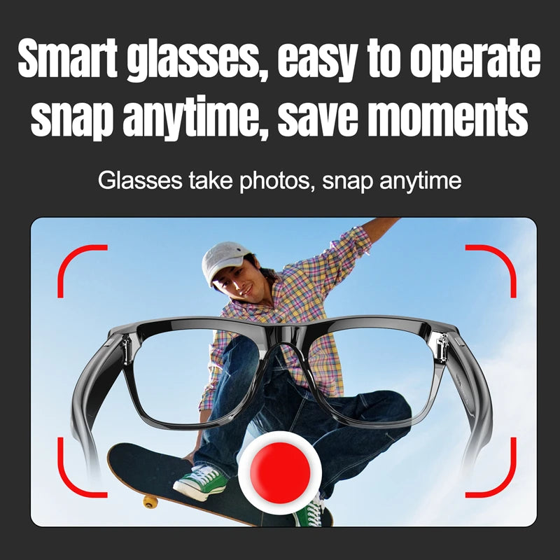 6K HD AI Smart Camera Glasses | Photochromic | Multifunction Bluetooth| Calling | Voice Assistant | Music Player | Translate