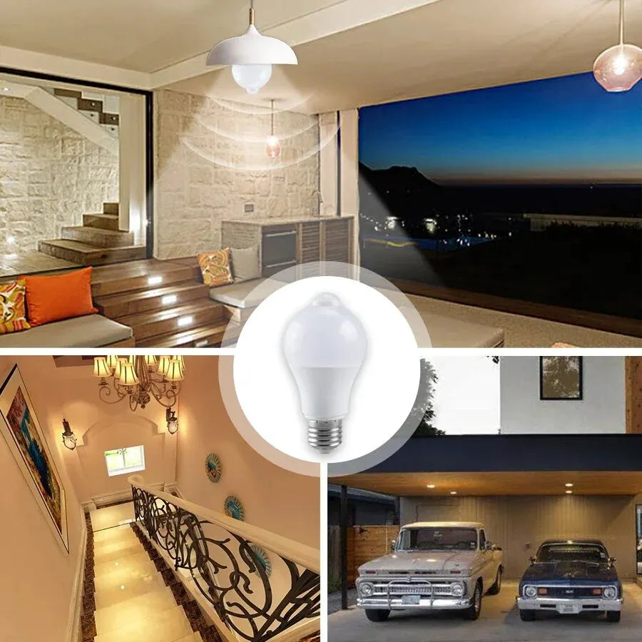PIR Motion Sensor LED Light Bulb 12W Smart Bulb ***Motion Activated *** for Home Lighting