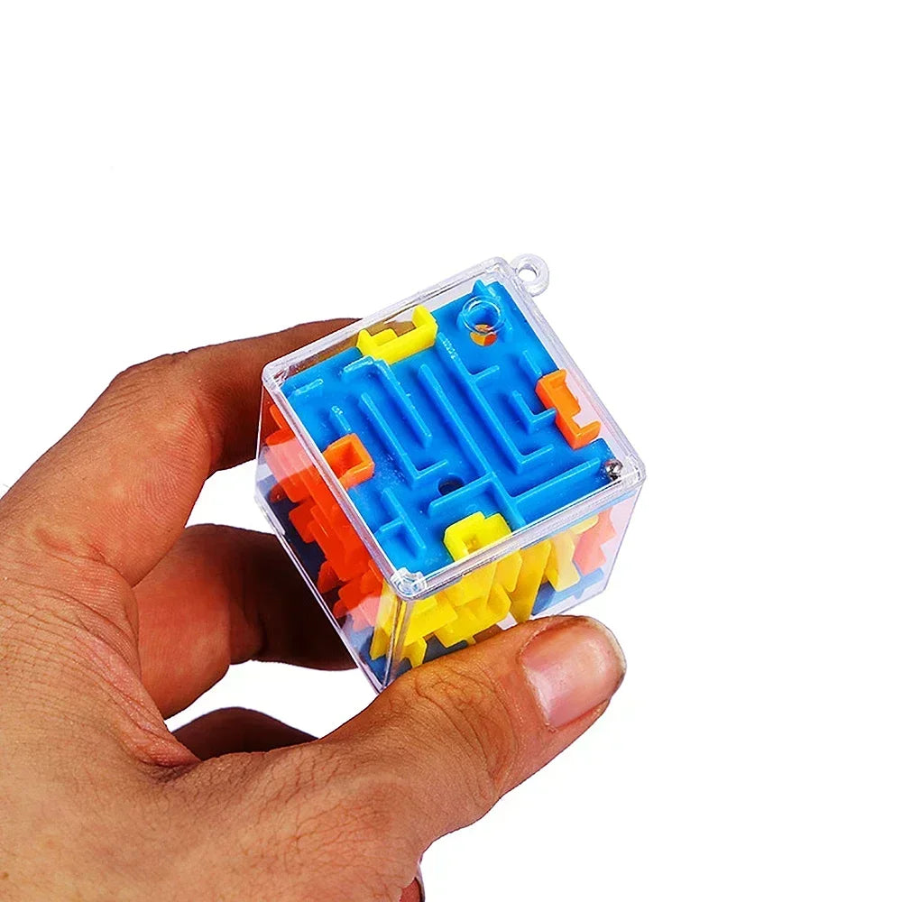3D Maze Magic Cube Six-sided Puzzle Stress Reliever Toys Adults Kids