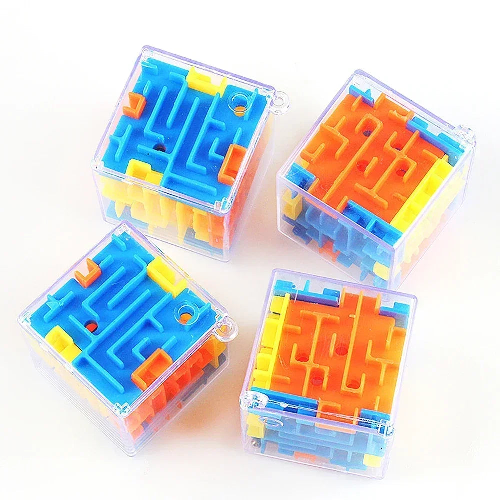 3D Maze Magic Cube Six-sided Puzzle Stress Reliever Toys Adults Kids