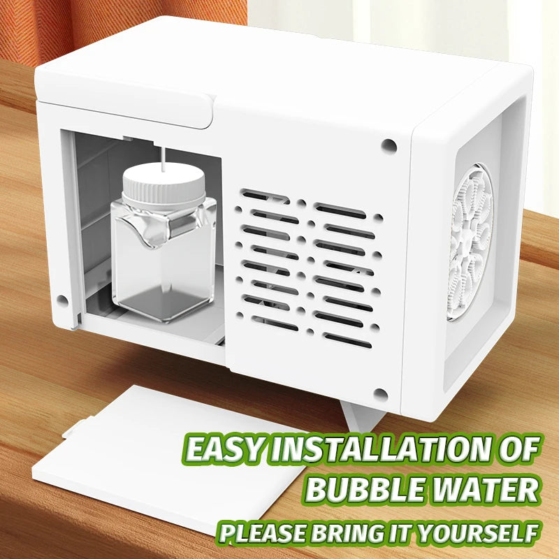 Children's Portable Blowing Bubble Machine for Birthdays & Events