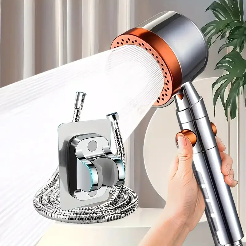 High Pressure Handheld Shower Head (5 Modes) **Water Saver**  One Button Stop