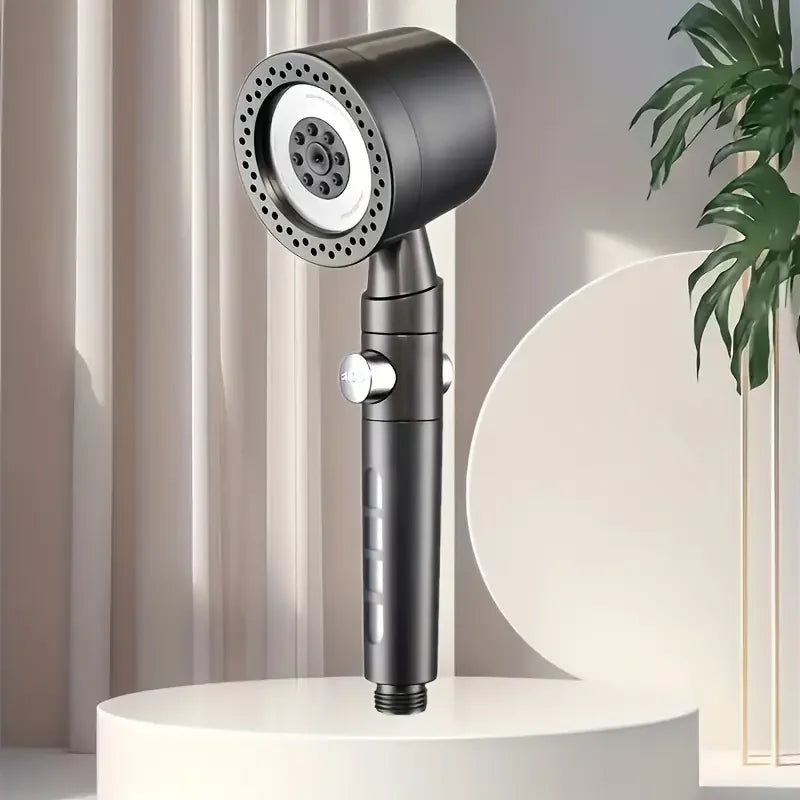 High Pressure Handheld Shower Head (5 Modes) **Water Saver**  One Button Stop