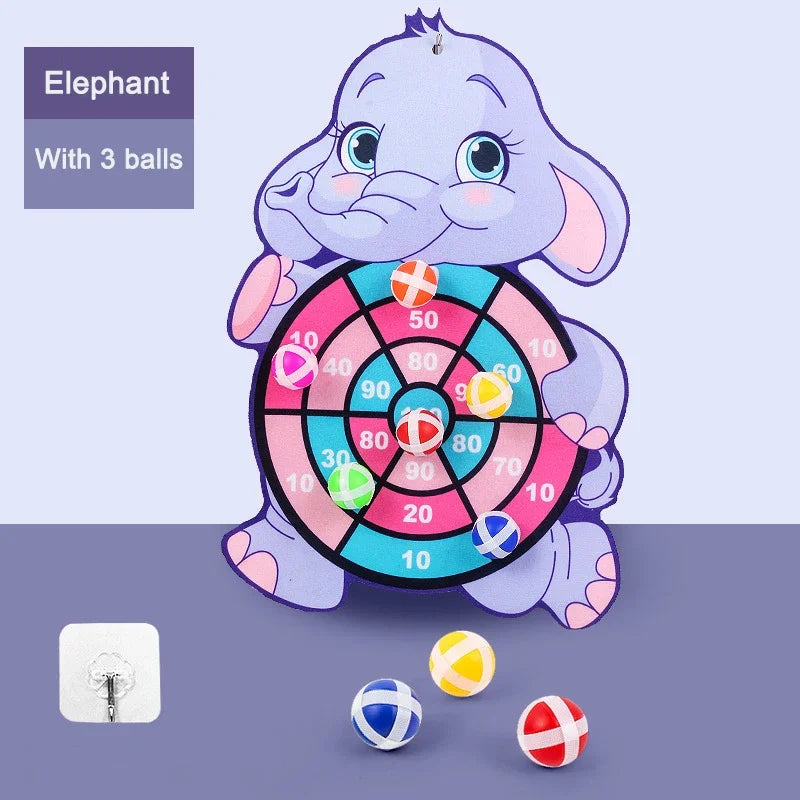 Indoor Baby Dart Board w/ Balls Child Montessori Game Ages 3-7