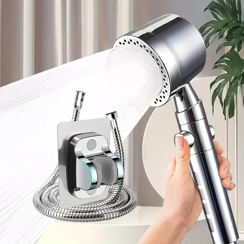 High Pressure Handheld Shower Head (5 Modes) **Water Saver**  One Button Stop