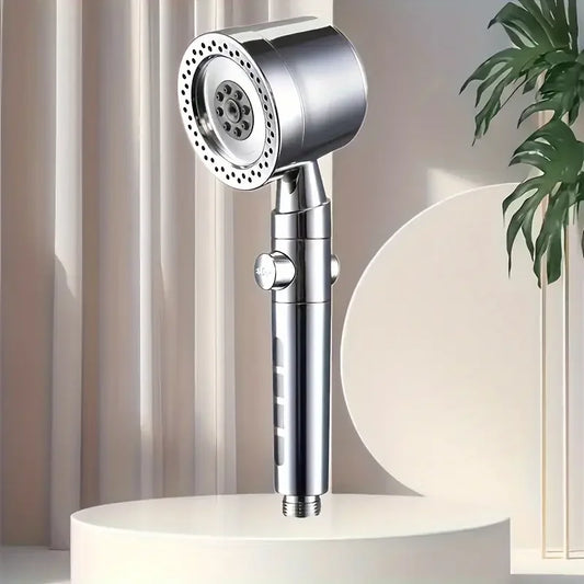 High Pressure Handheld Shower Head (5 Modes) **Water Saver**  One Button Stop