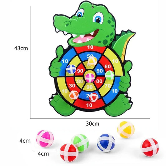 Indoor Baby Dart Board w/ Balls Child Montessori Game Ages 3-7
