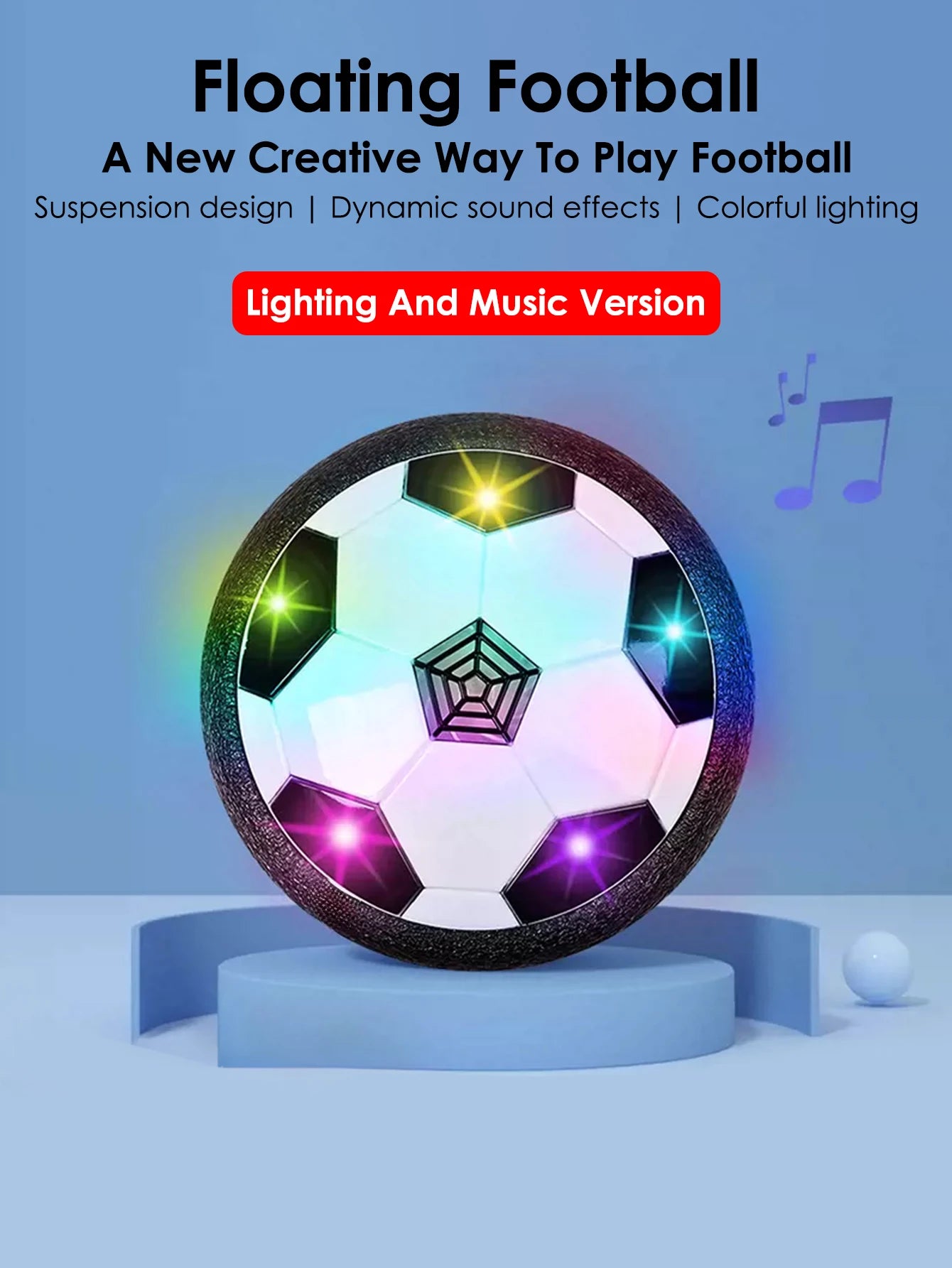 Toddlers Interactive Floating Soccer Ball | Indoor Parent-Child Sports Toys Ages 3+
