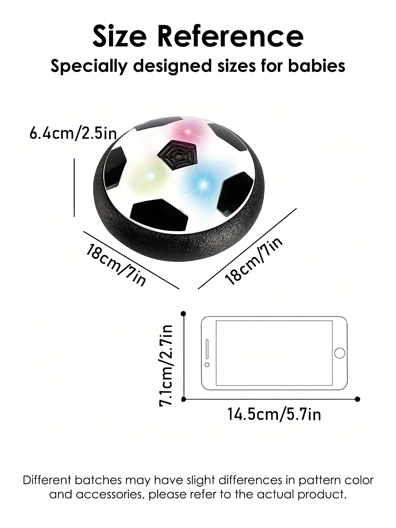 Toddlers Interactive Floating Soccer Ball | Indoor Parent-Child Sports Toys Ages 3+