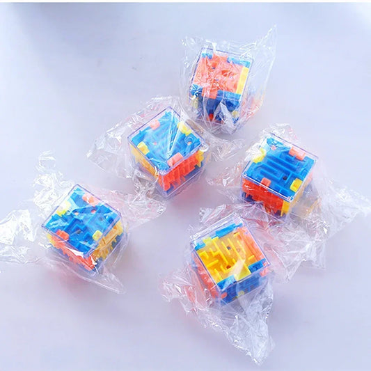 3D Maze Magic Cube Six-sided Puzzle Stress Reliever Toys Adults Kids