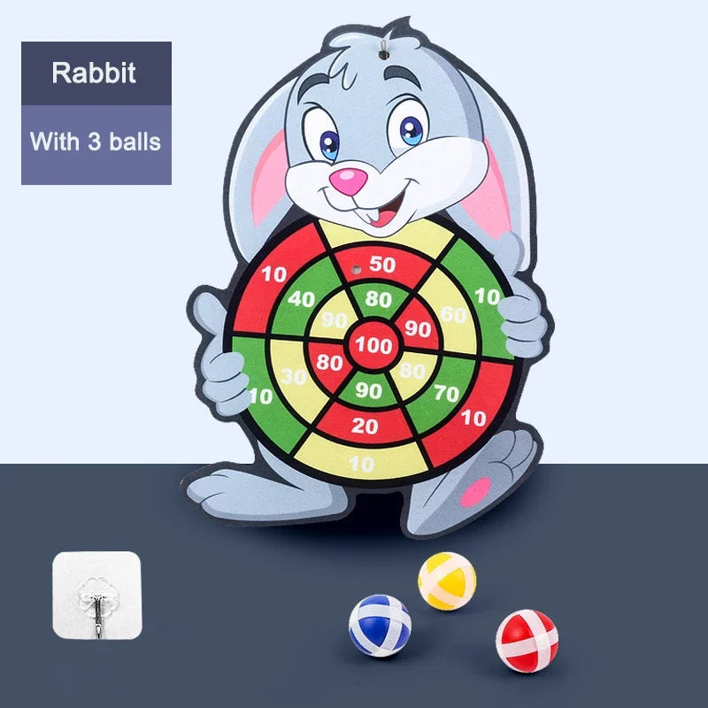 Indoor Baby Dart Board w/ Balls Child Montessori Game Ages 3-7