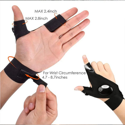 Multi Use Gloves With Lights | Glove With Led | Fingerless Light | Work Apparel