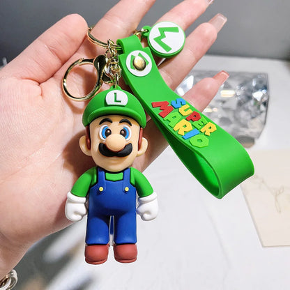 Super Mario Bros KeyChain (Luigi Toad Yoshi Bowser)