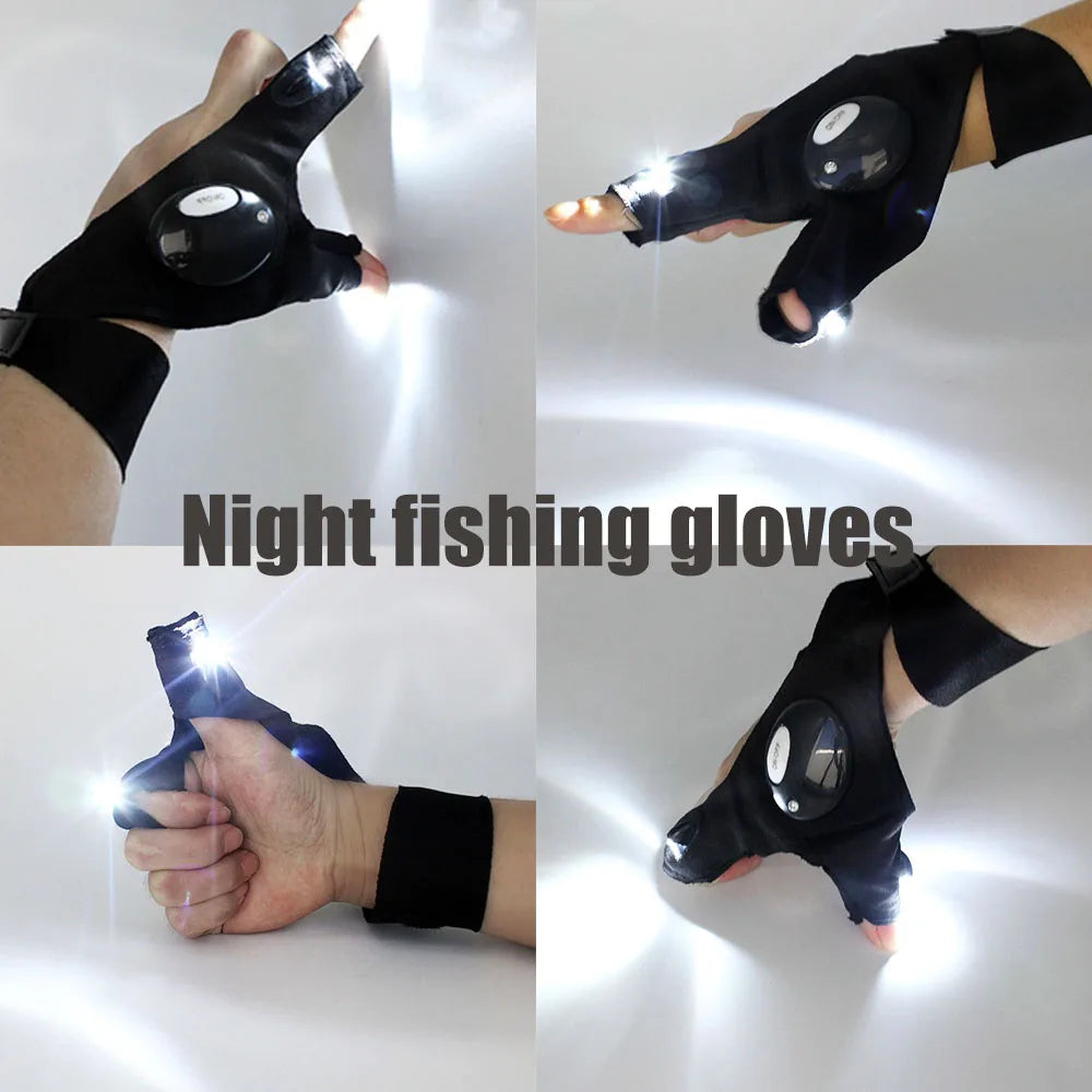 Multi Use Gloves With Lights | Glove With Led | Fingerless Light | Work Apparel