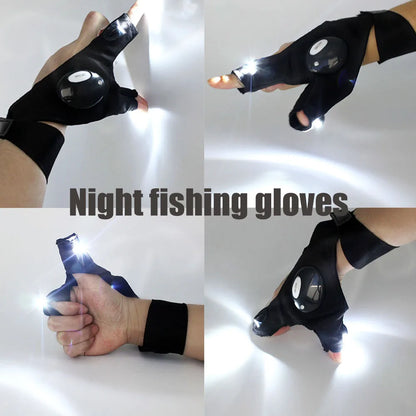 Multi Use Gloves With Lights | Glove With Led | Fingerless Light | Work Apparel