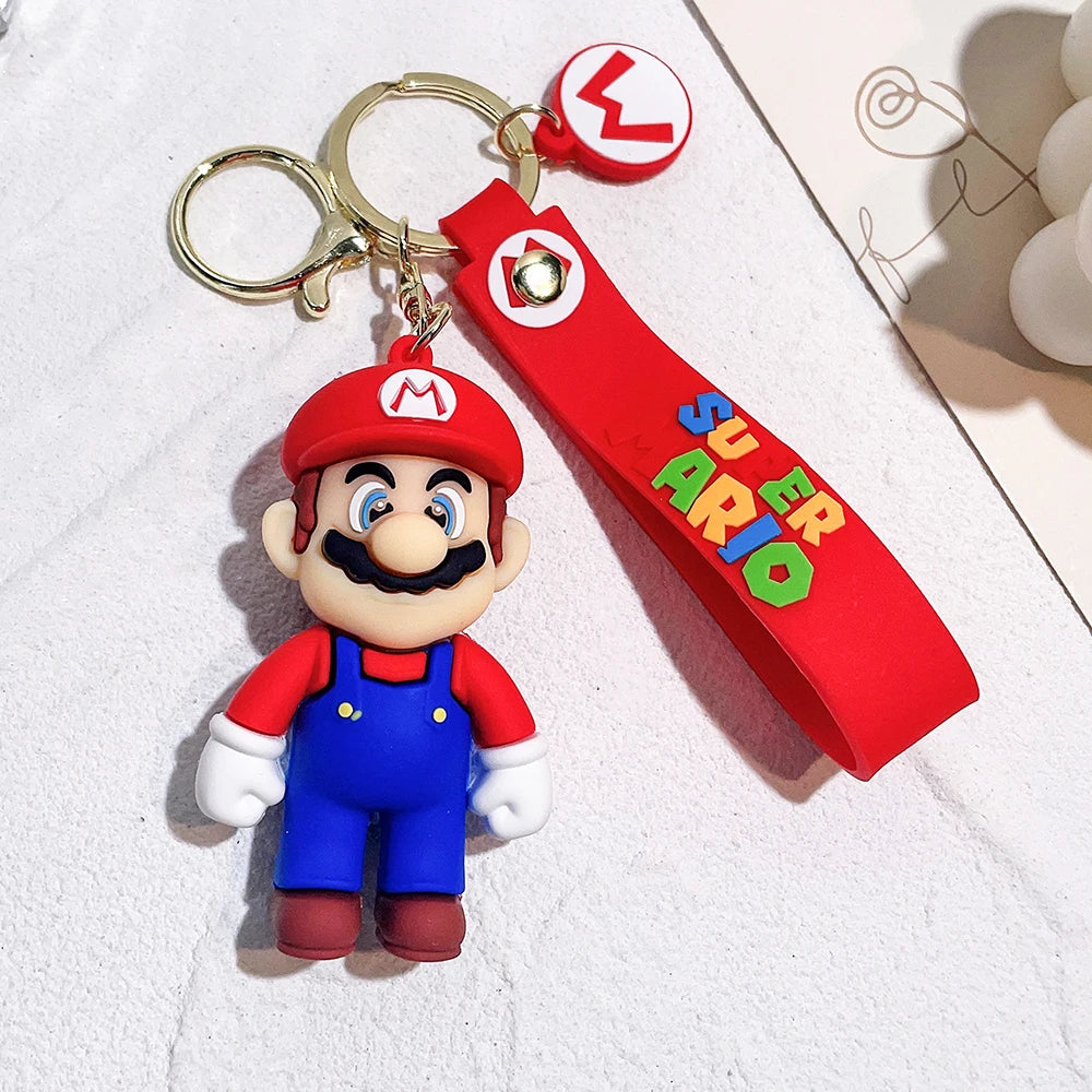 Super Mario Bros KeyChain (Luigi Toad Yoshi Bowser)