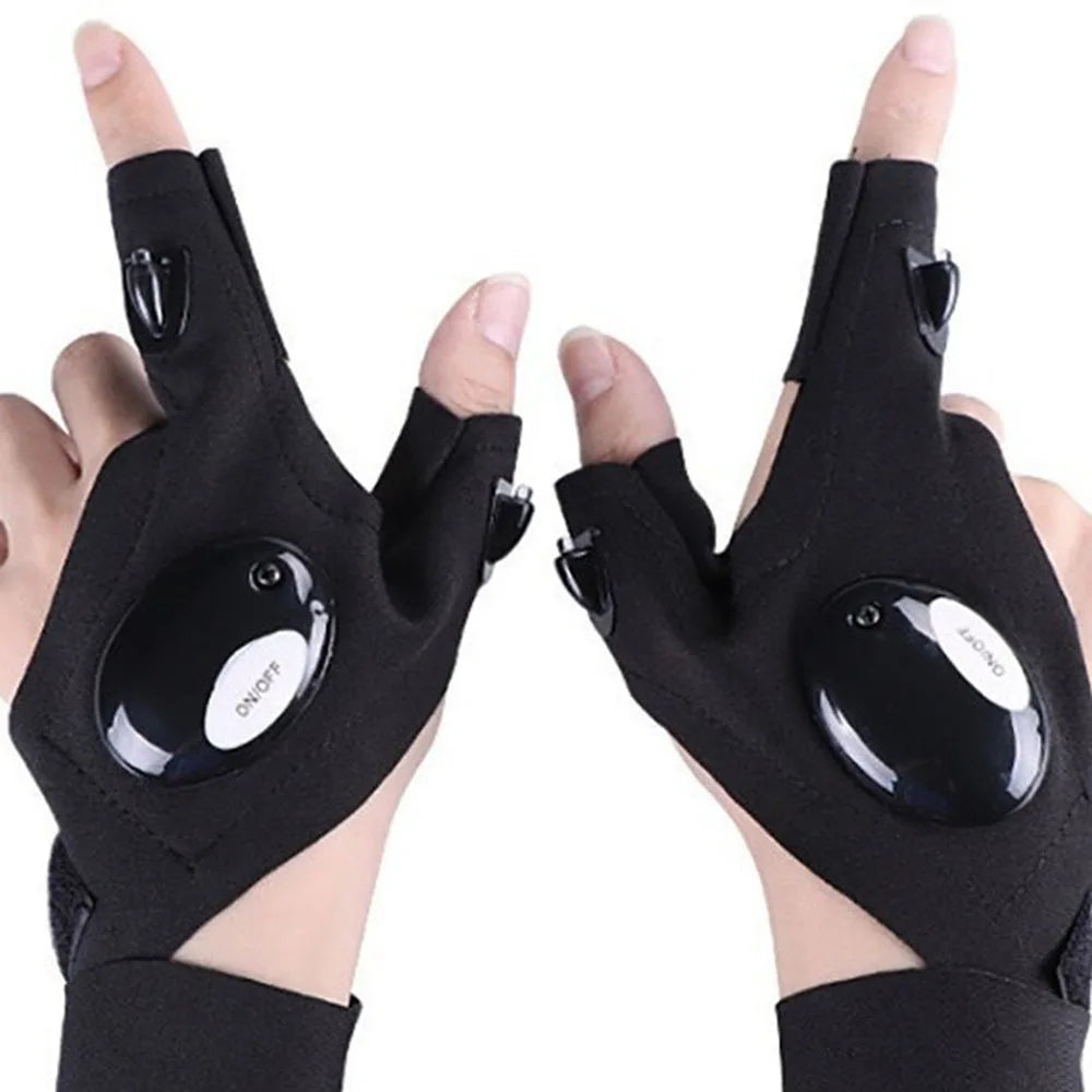 Multi Use Gloves With Lights | Glove With Led | Fingerless Light | Work Apparel