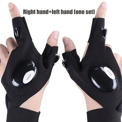 Multi Use Gloves With Lights | Glove With Led | Fingerless Light | Work Apparel