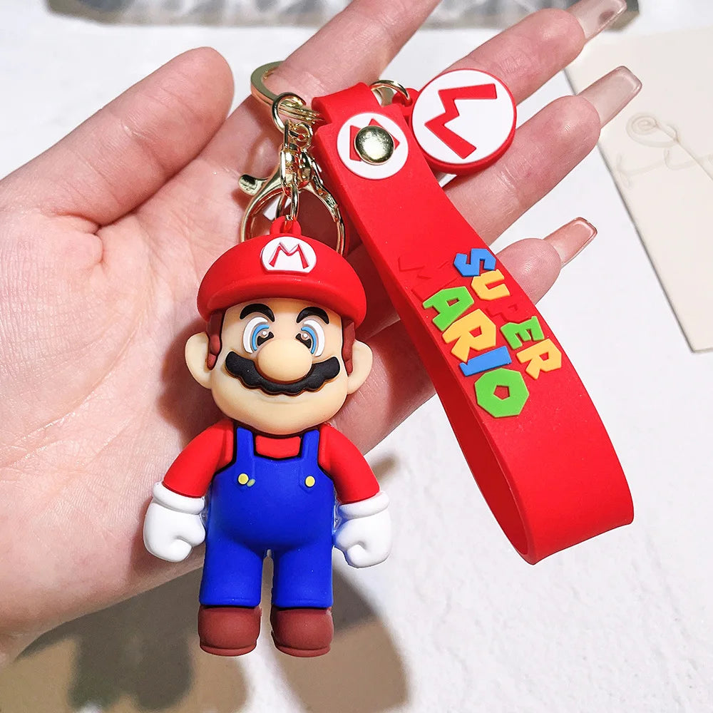 Super Mario Bros KeyChain (Luigi Toad Yoshi Bowser)