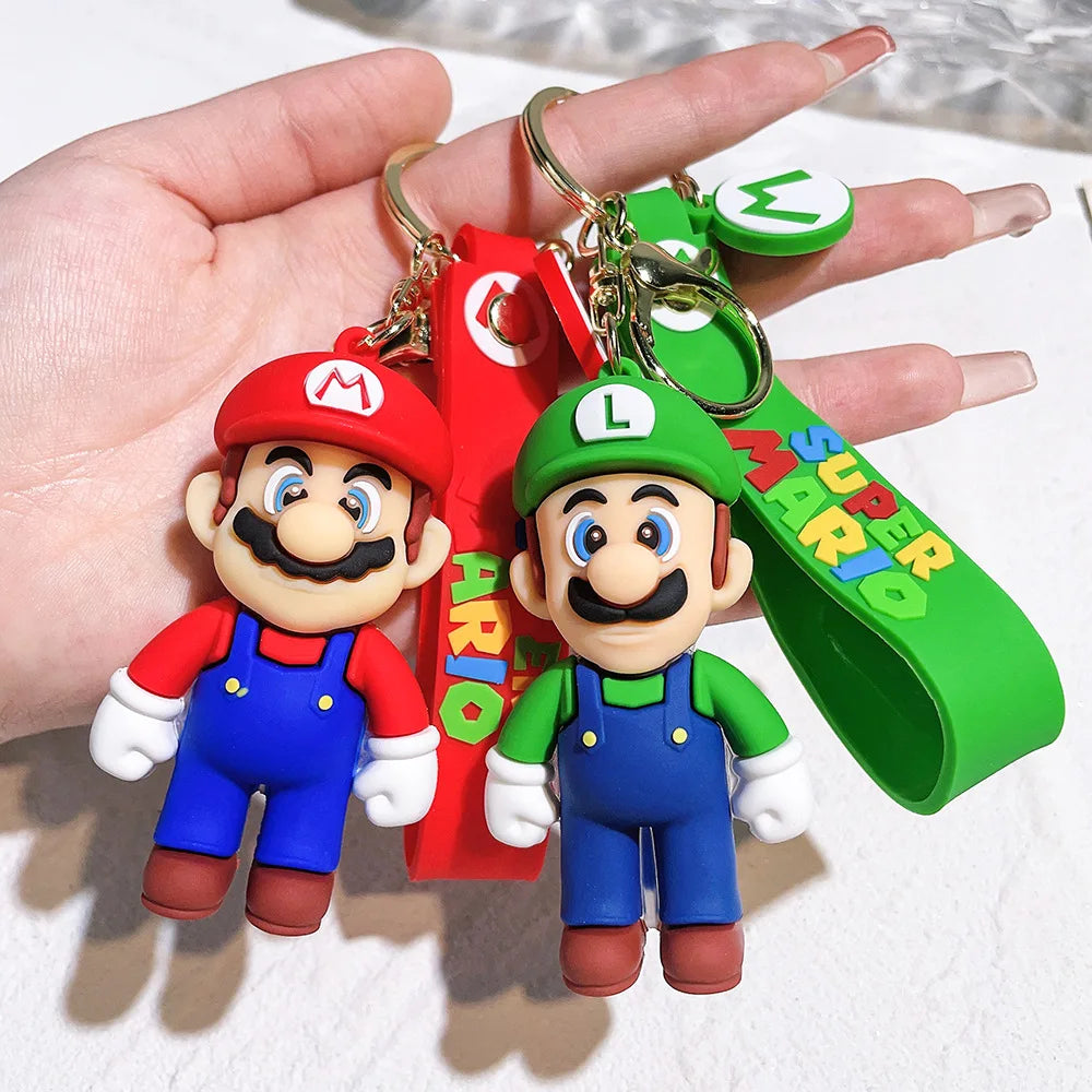 Super Mario Bros KeyChain (Luigi Toad Yoshi Bowser)