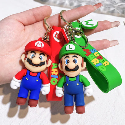 Super Mario Bros KeyChain (Luigi Toad Yoshi Bowser)