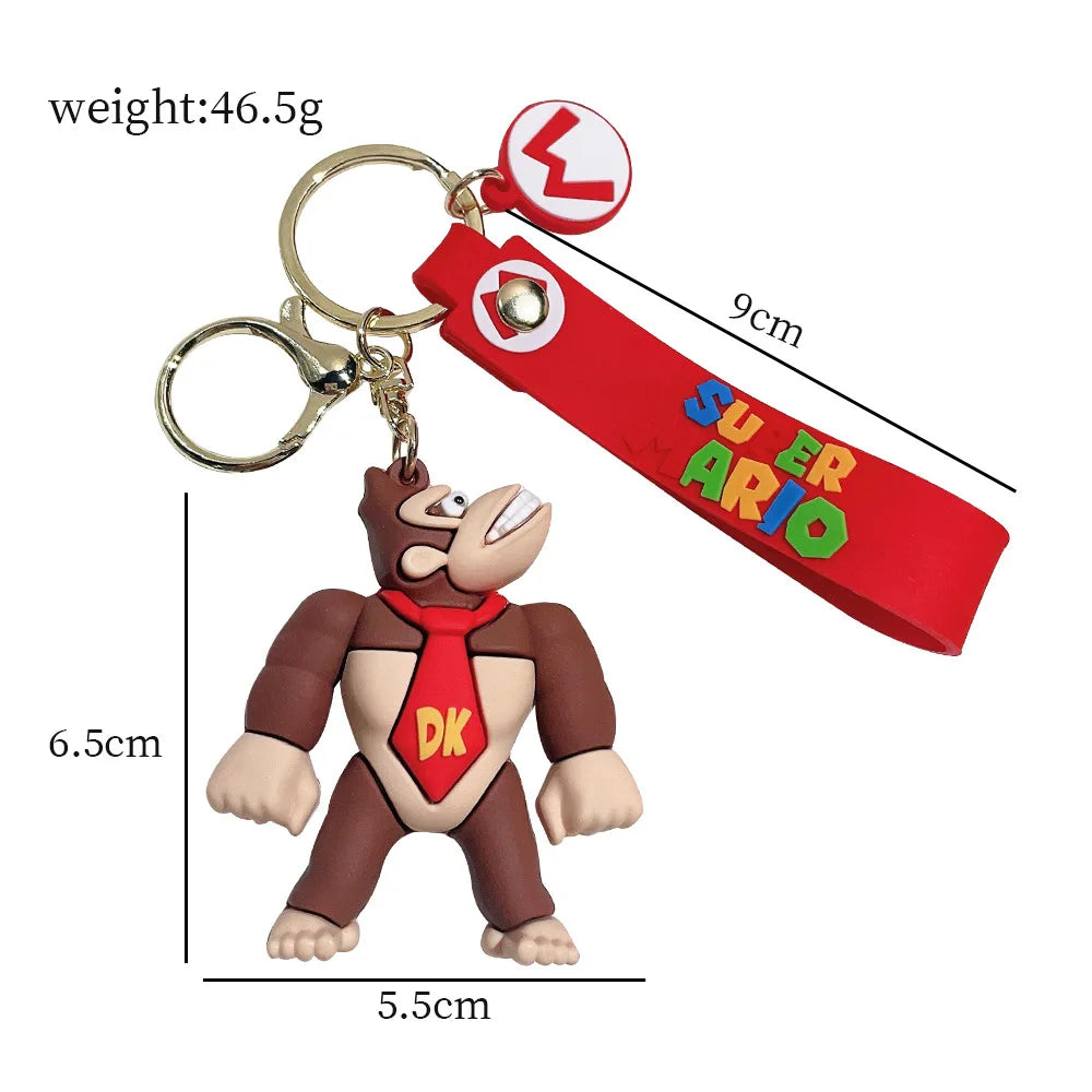 Super Mario Bros KeyChain (Luigi Toad Yoshi Bowser)