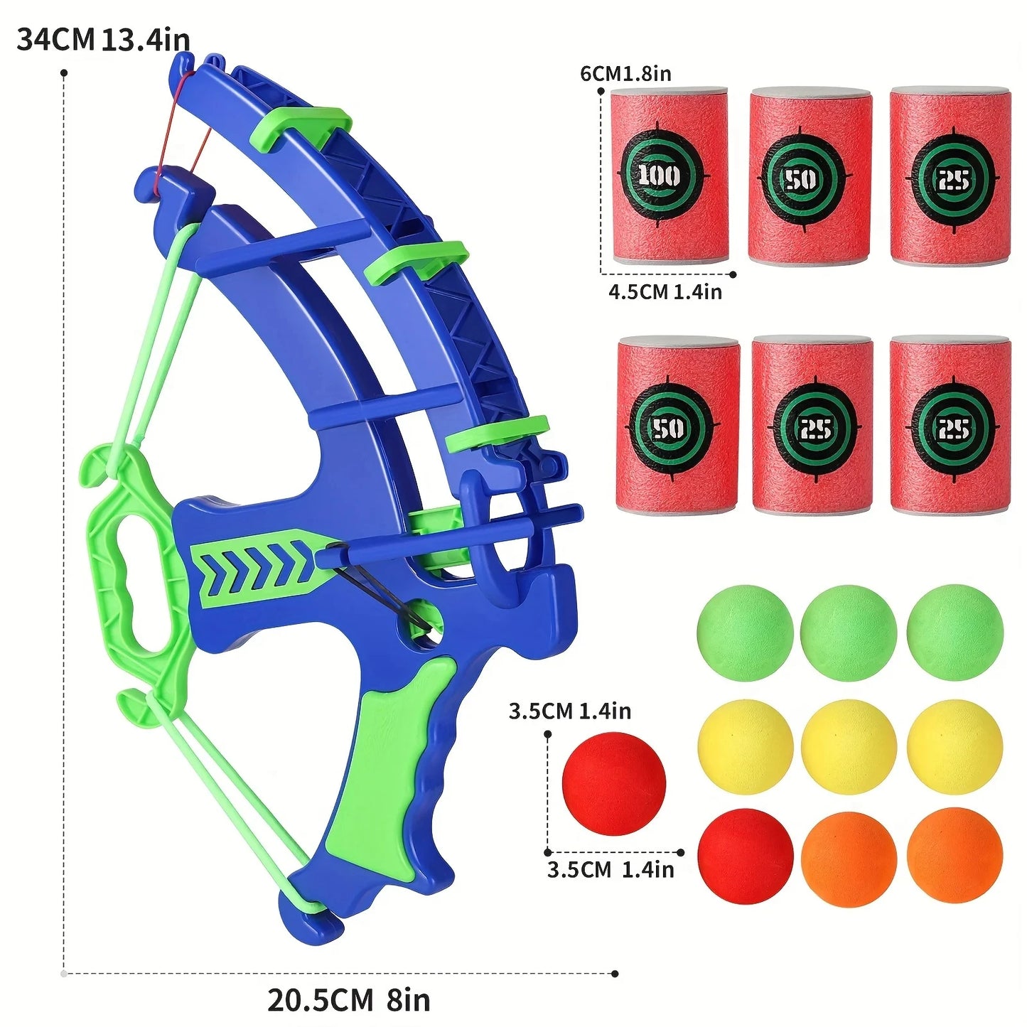 Ball Bow and Soft Balls Fun Bow N Arrow Safe for Kids Ages 4+